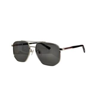 G1676S Sunglasses Rectangular Square Rounded Tinted Black Glass