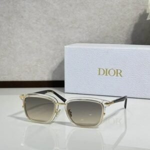 Blacksuit S18F Light White Acetate Frame Light Black Finish Metal Sunglasses