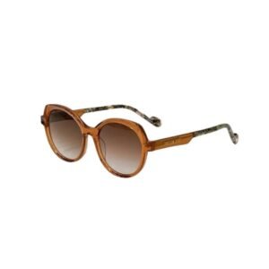 Sunglasses Round R1 Oval Frame Sunglasses Orange Acetate Frames Gradient Lens