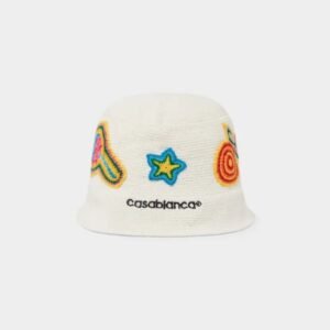 Casablansa Motif Crochet Hat White
