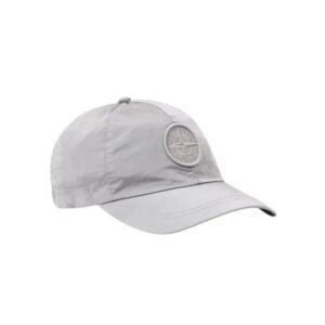Stone Island Baseball Cap Compass Embroidery Pearl Grey