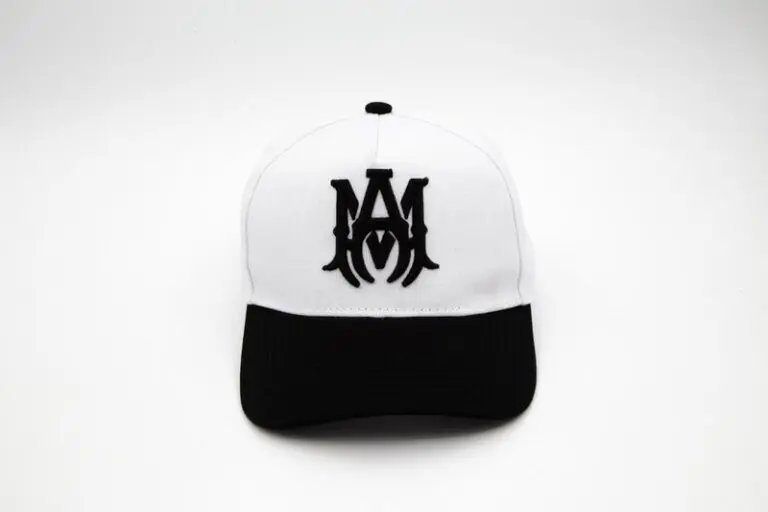 AMIRI Black MA Logo Canvas Trucker Cap Black/White