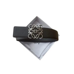 Loewe Anagram Belt Silver Anagram Plaque Buckle