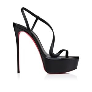 Rosalie Alta 150 Sandals Black Red