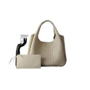 Bottega Veneta Intrecciato Handbag Vibrant White