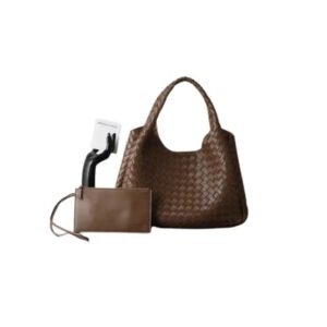 Bottega Veneta Intrecciato Handbag Vibrant Brown