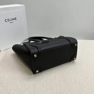 Celine Micro Luggage Tote Bag Black