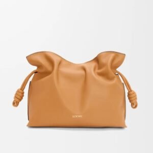 Loewe Medium Flamenco Clutch Nappa Calfskin Bag Warm Desert